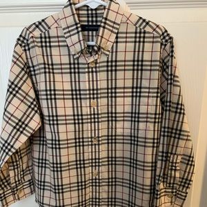 Boys Burberry NOVA checkered shirt